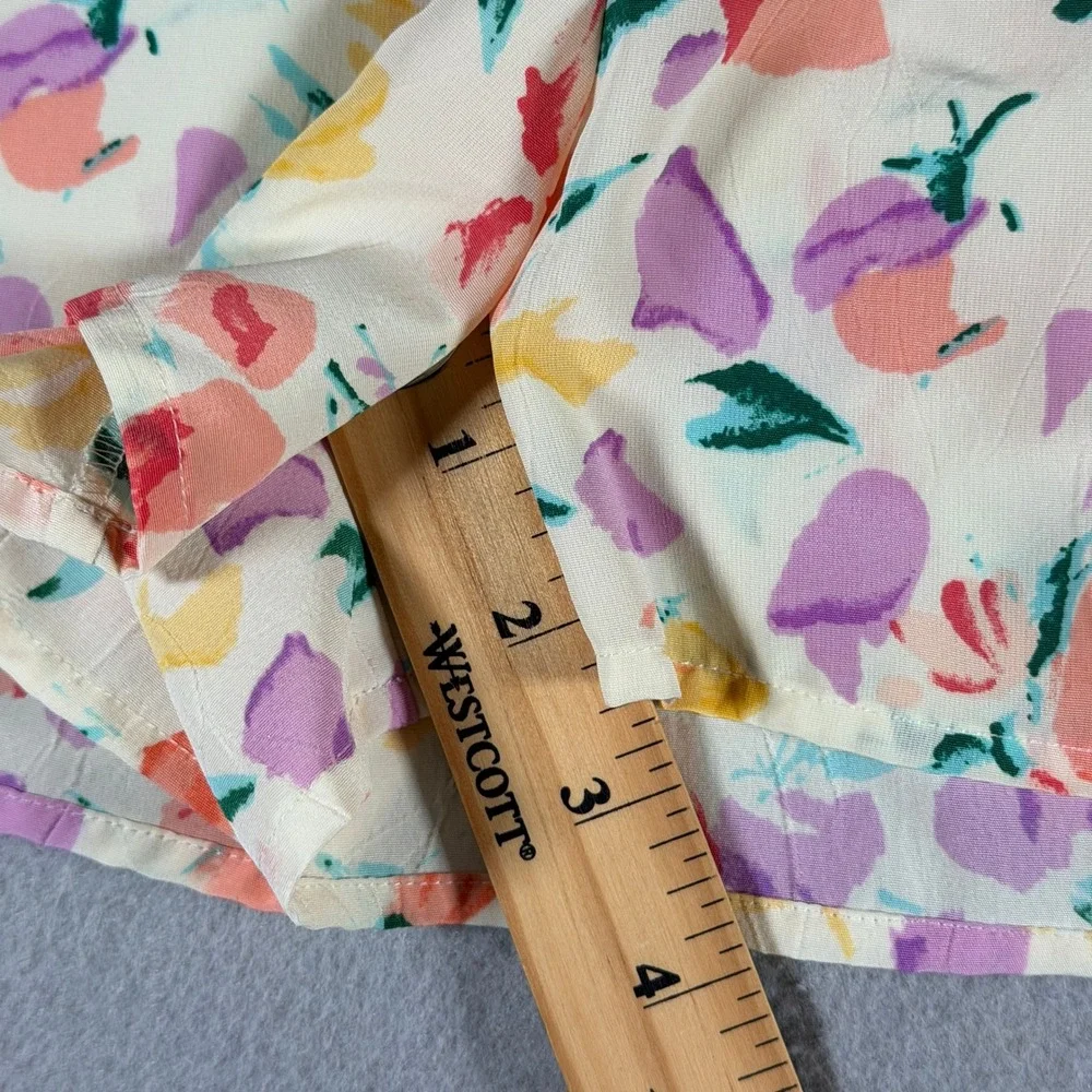 Vintage Victorias Secret Floral Pajama Set Small Sleeveless Top Short Gold Label